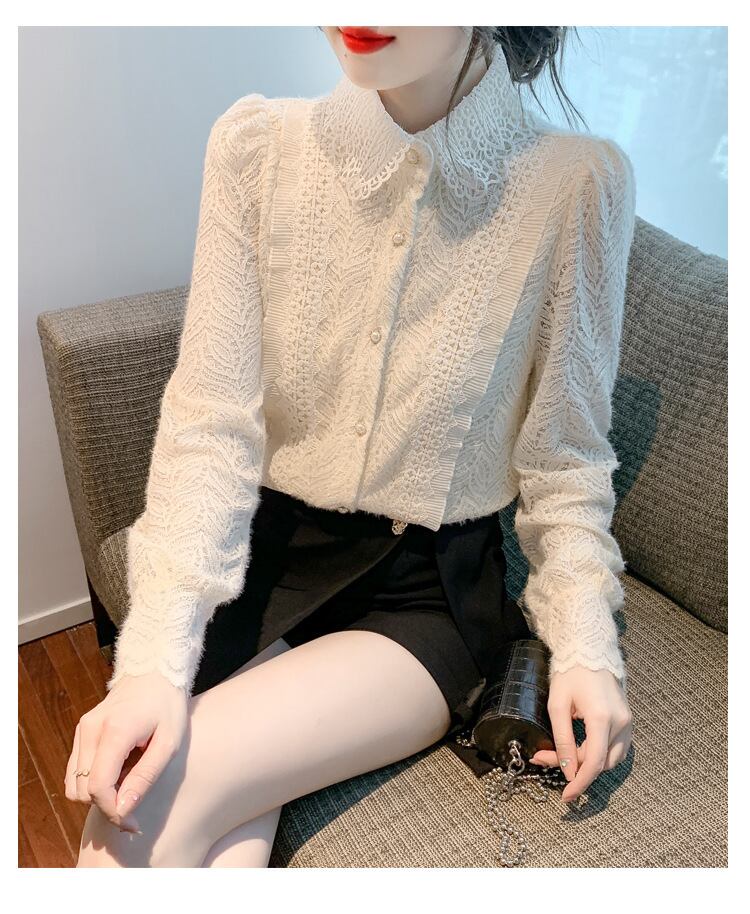【tops】レースシャツトップス　M29265