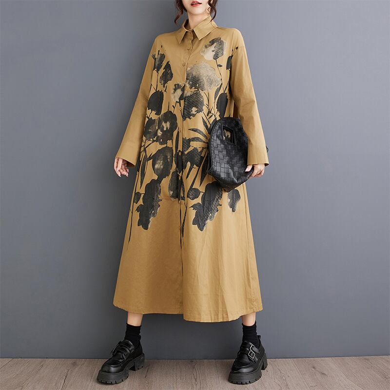 【dress】プリントカジュアルワンピース　M28452