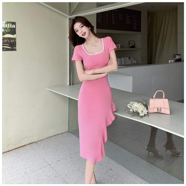 【dress】スリットワンピース　M25117