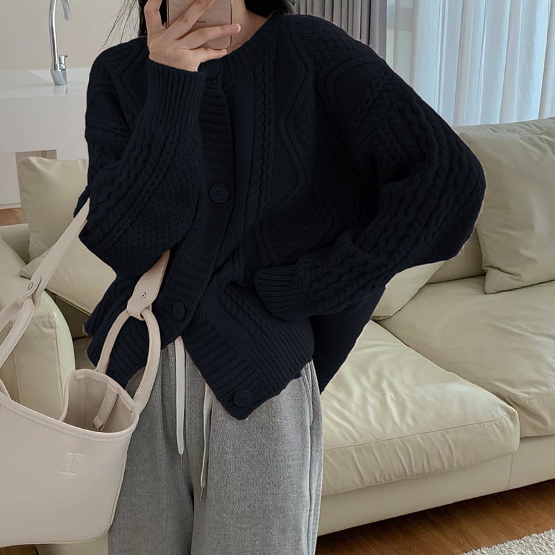 【outer】ニットカーデ　M25525