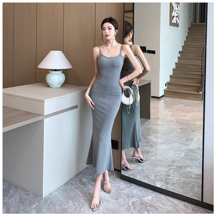【dress】バックで綺麗キャミワンピース G20487