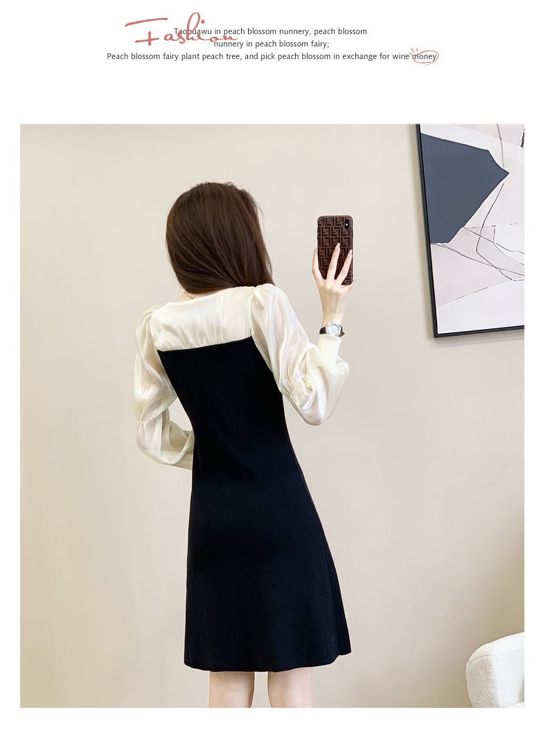 【dress】切り替えワンピース　M25518