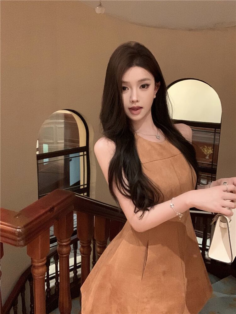 【dress】体型カバーAラインワンピース G21057