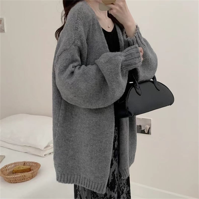 【outer】Vネックニットカーデ　M25798