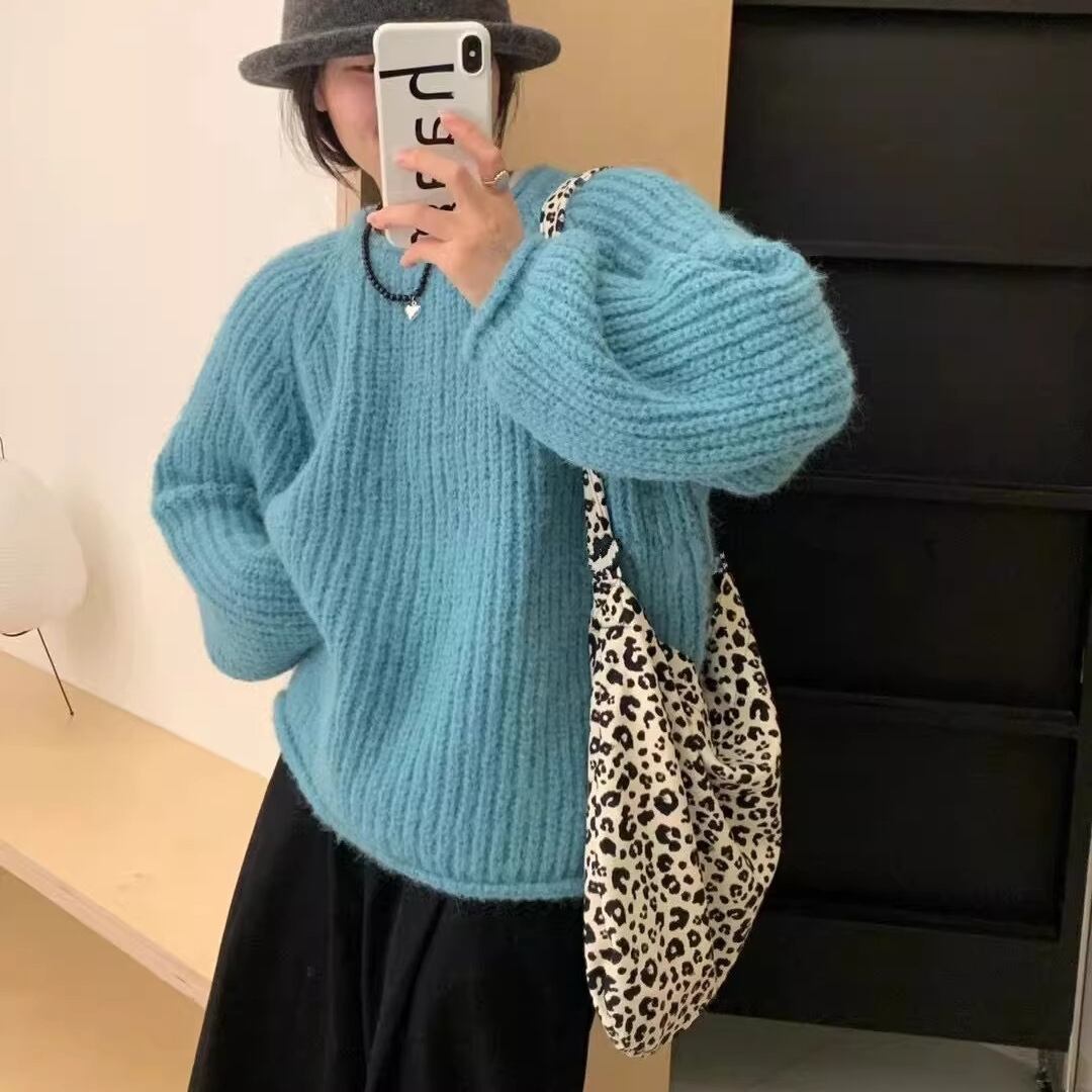 【tops】クルーネックニットセーター　M27272