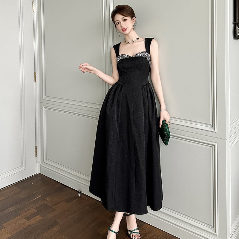 【dress】ラインストーン付きデートワンピース　M24443