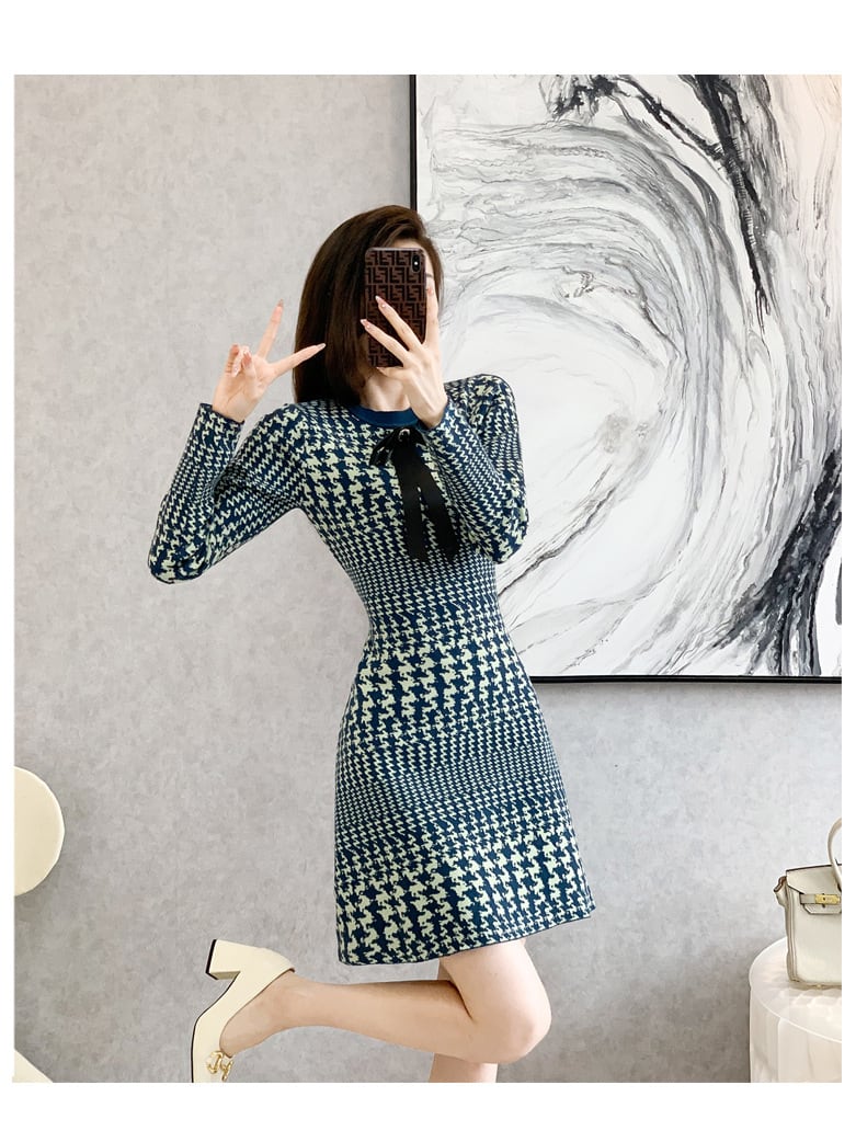 【dress】ジャカードワンピース　M25510