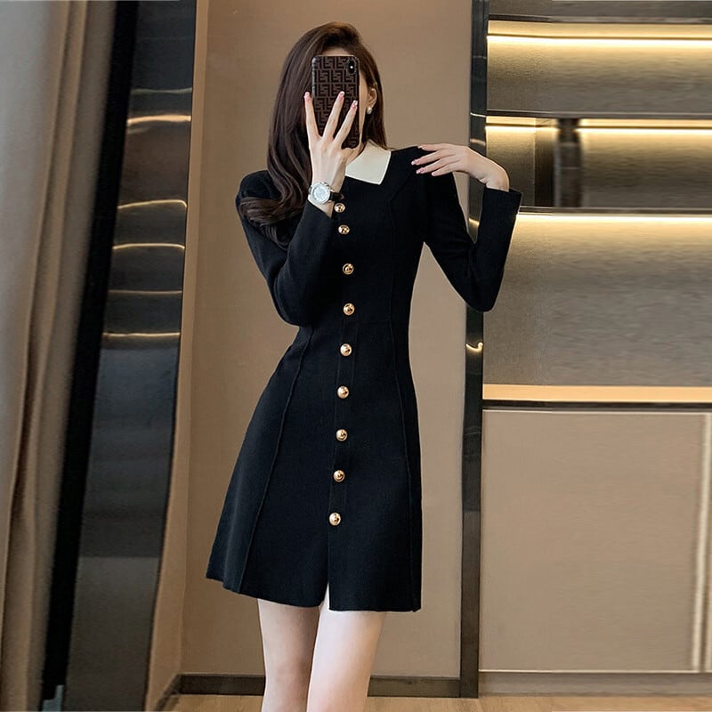 【dress】ニットワンピース　M25426