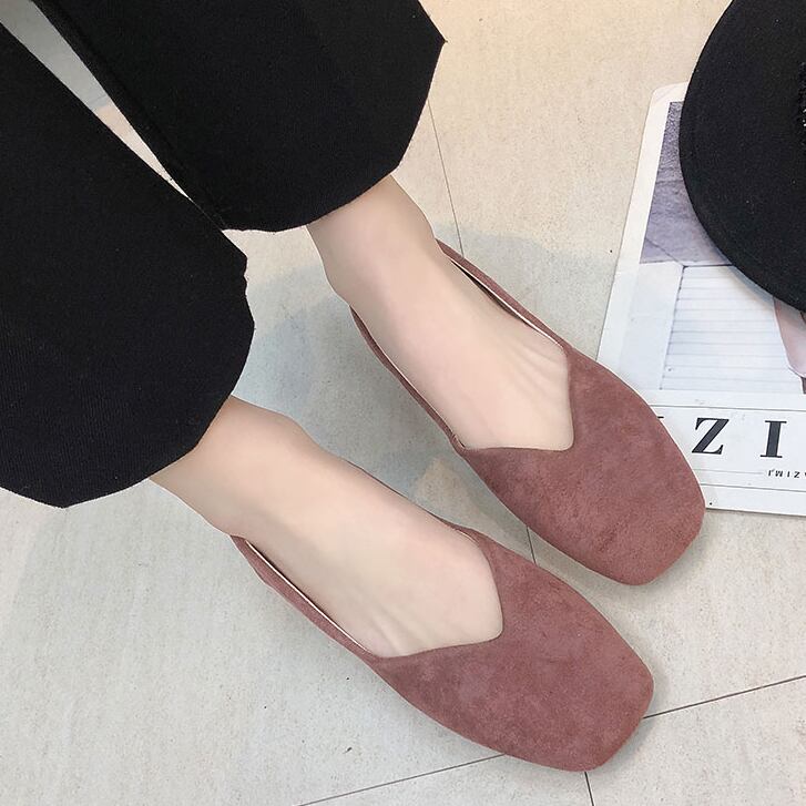 【shoes】定番シンプル3色履きやすい合わせやすいフラットシューズ