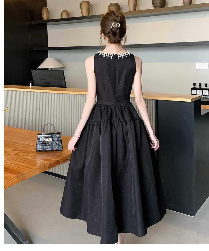 【dress】ビーズノースリーブワンピース G21050