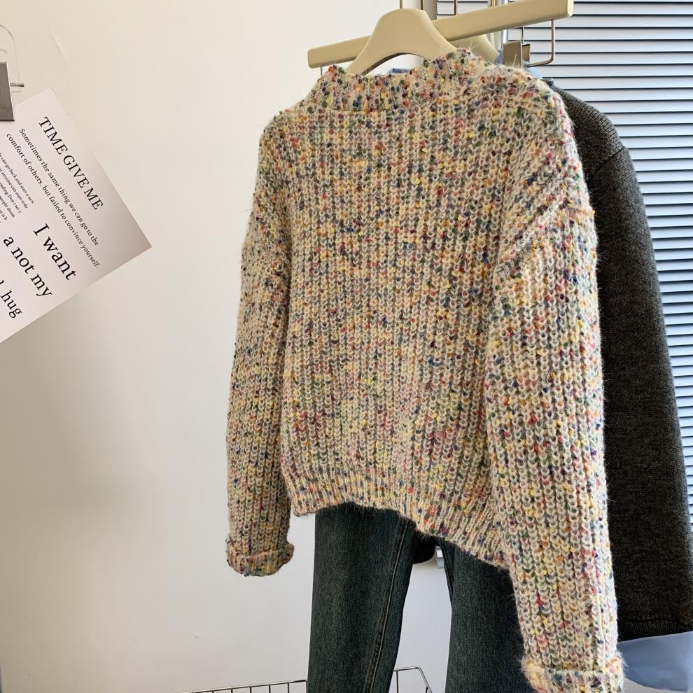 【outer】Vネックニットカーデ　M29269