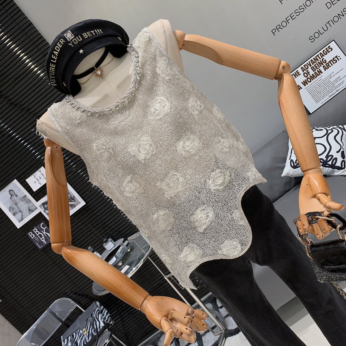 【tops】立体フラワートップス　M25025