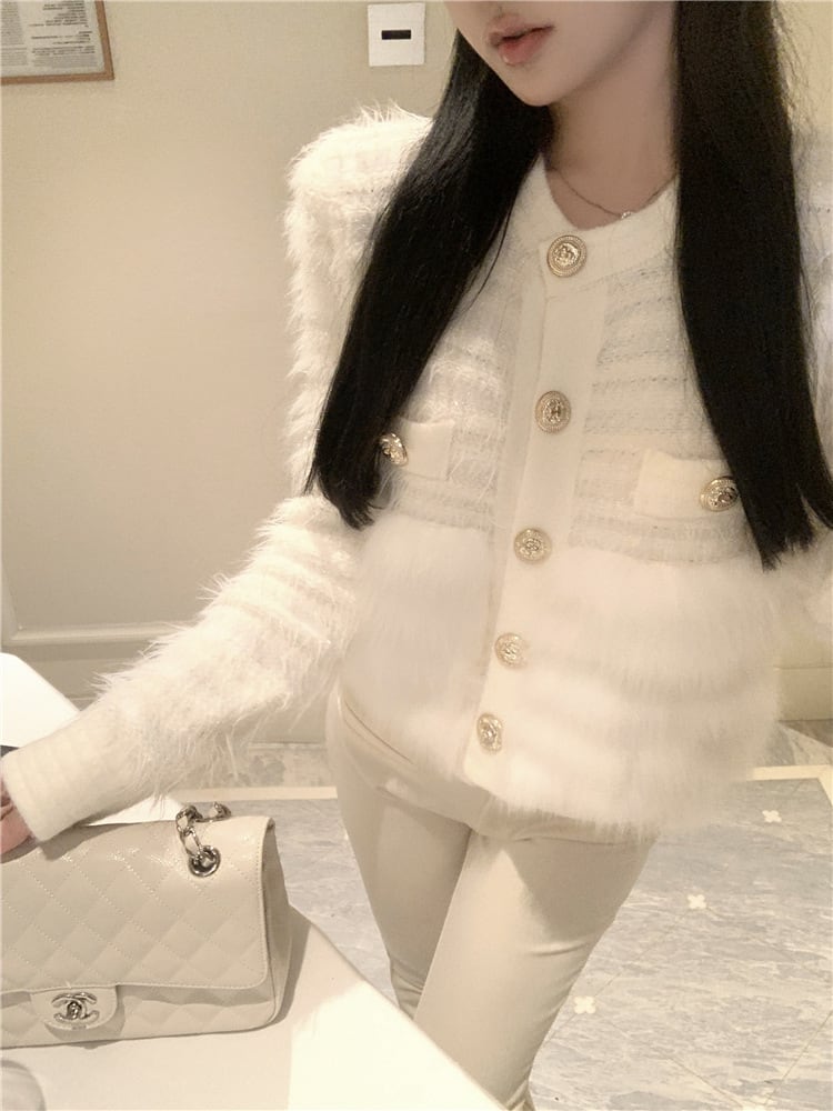 【outer】ファーニットコート　M28180