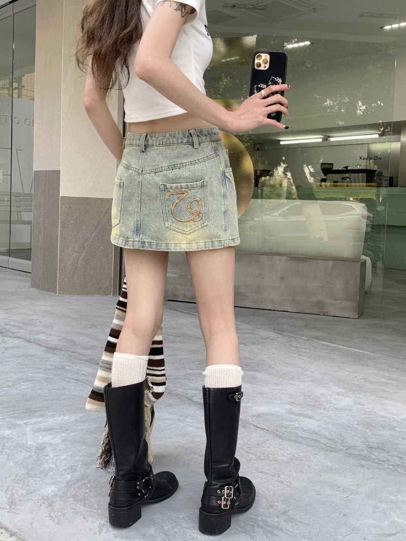 【bottoms】デニムスカートG20422