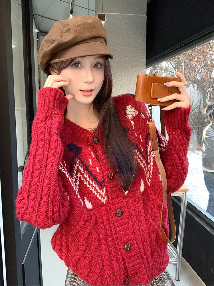 【outer】ニットカーデ　M27681
