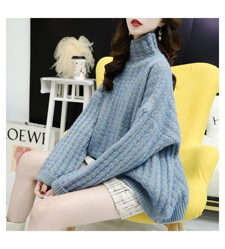 【tops】秋冬新作!韓国系着心地良いルーズ厚手合わせやすいゆったりセーター G3657