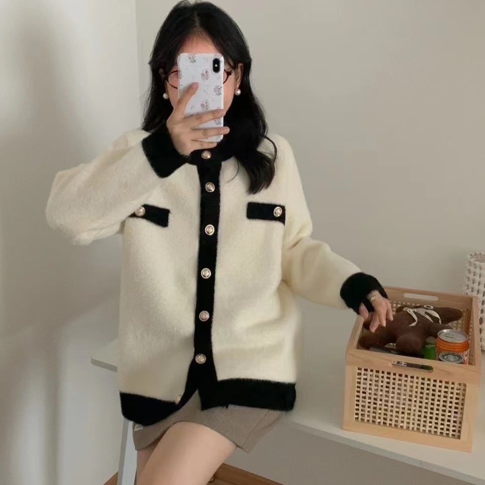 【outer】ニットカーデ　M26303
