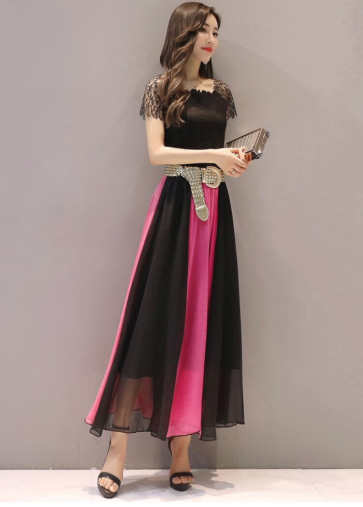 【dress】ファッション気質満点エレガントプリント体型カバー着痩せワンピース G0533