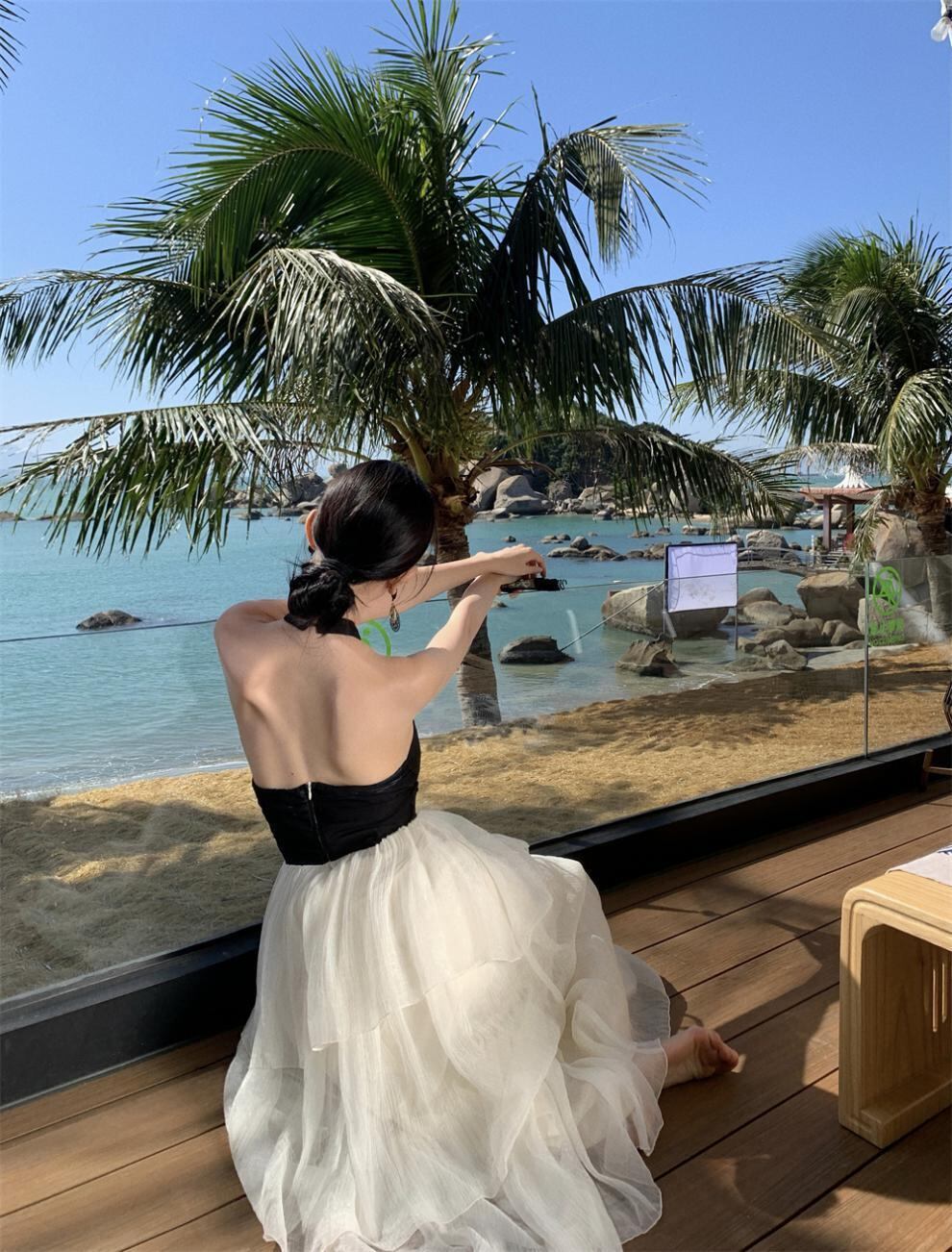 【dress】ホルターネックワンピース G20114