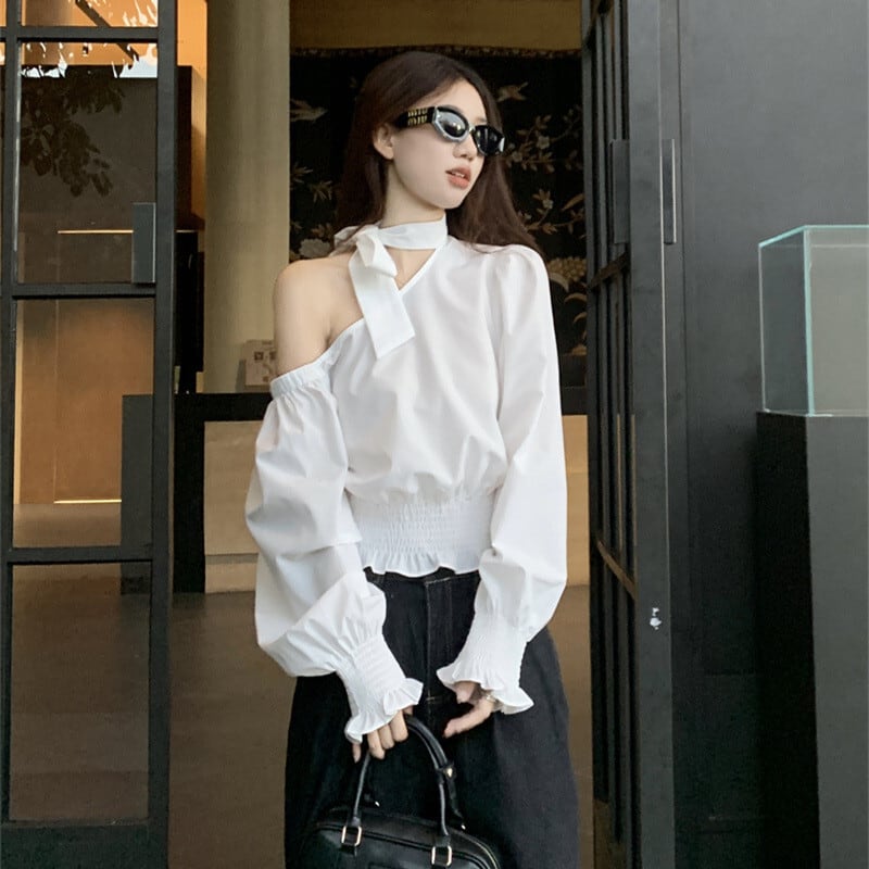 【tops】オフショルダートップス　M25543