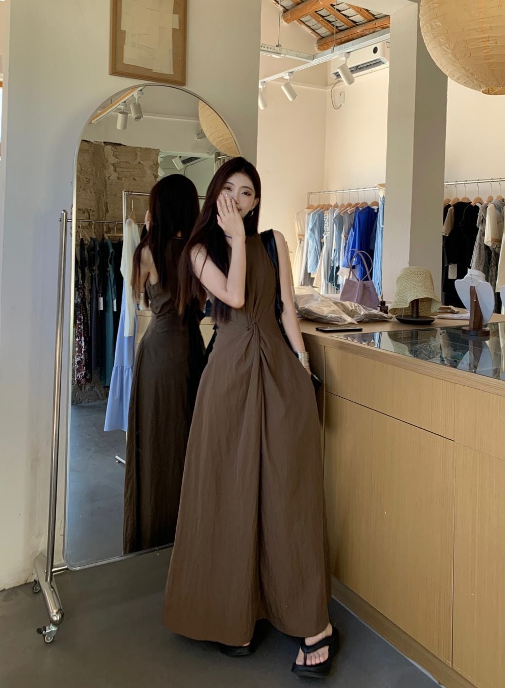 【dress】ロング丈ワンピース　M24826
