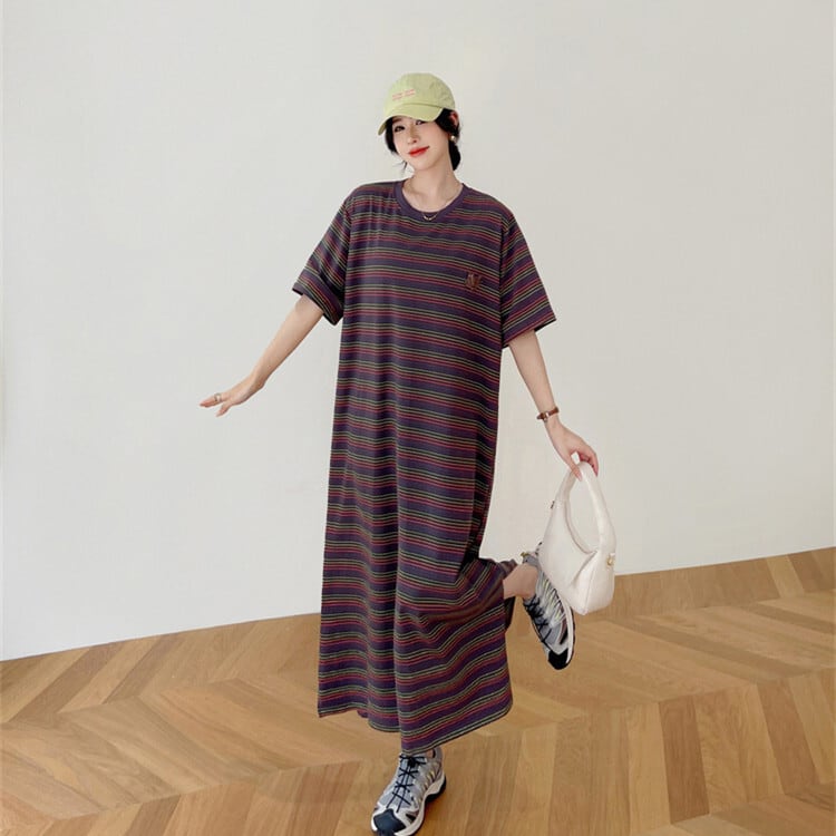 【dress】ストライプ柄ワンピース　M24933