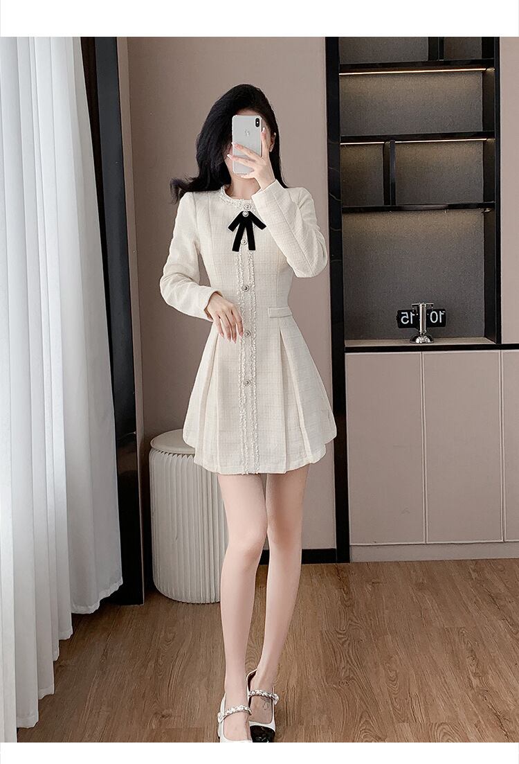 【dress】リボン付きデートワンピース　M27659