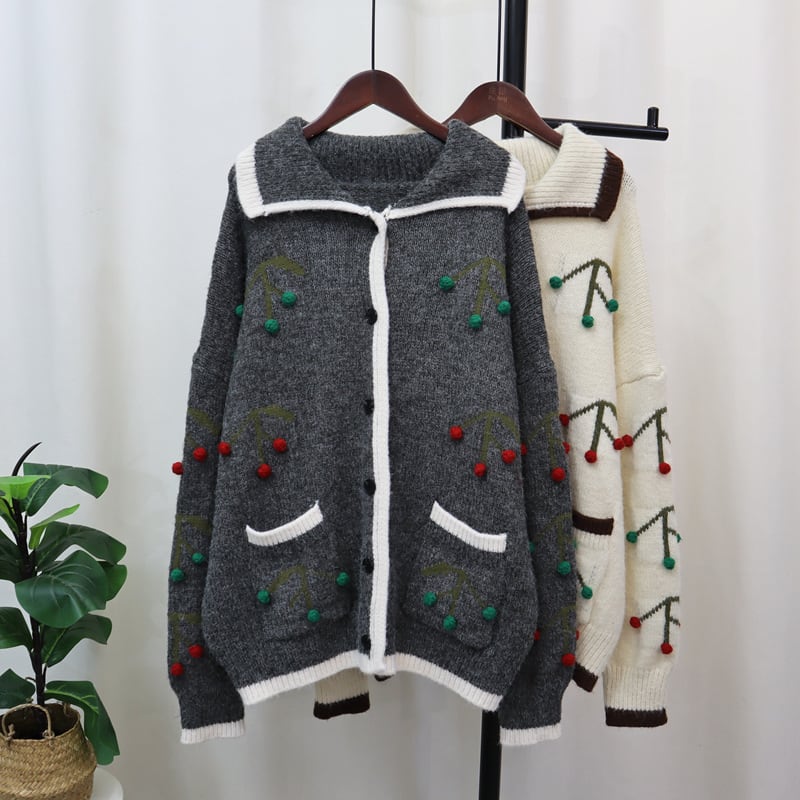 【outer】ニットカーデ　M25411