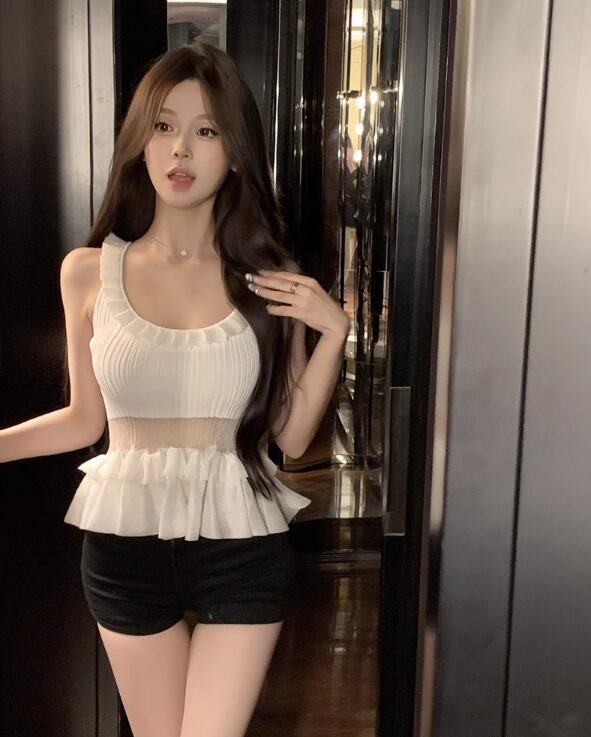 【tops】ペプラムキャミソール G20109