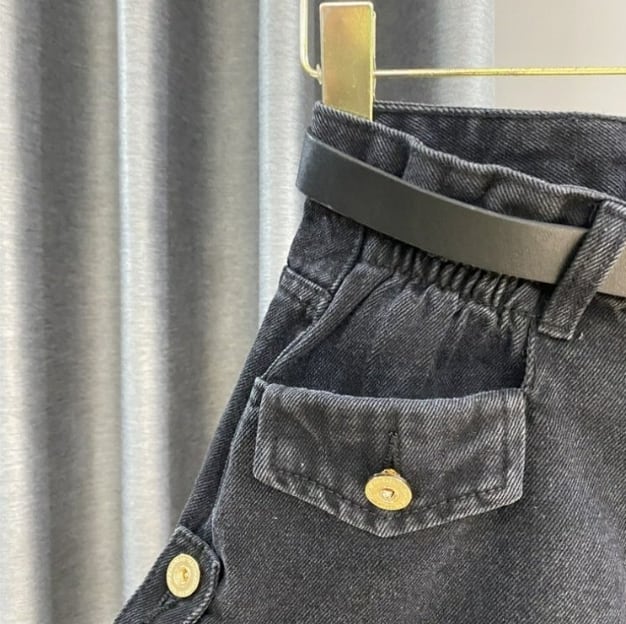 【bottoms】ハイウエストショートパンツG20940