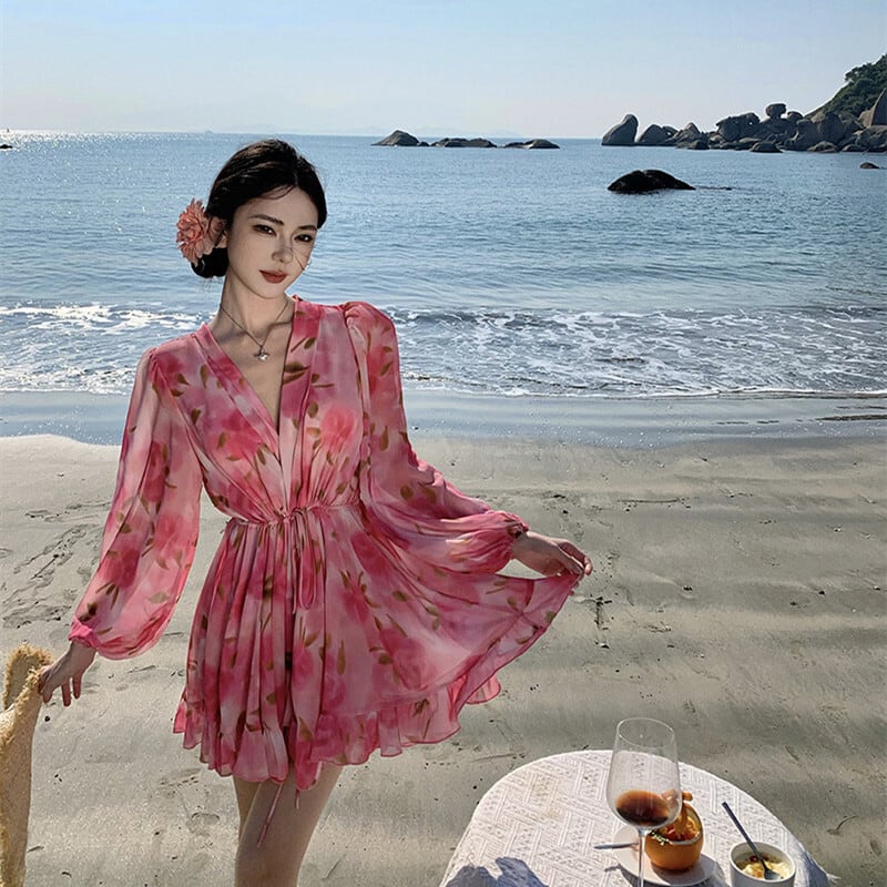 【dress】花柄ワンピース　M29325