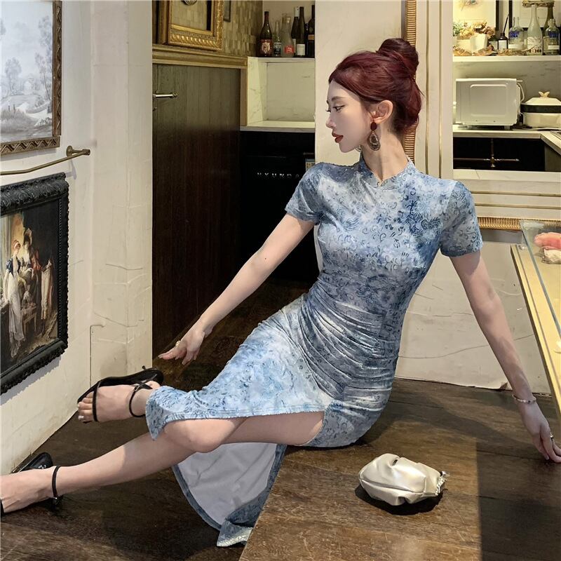 【dress】スリットワンピース　M29552