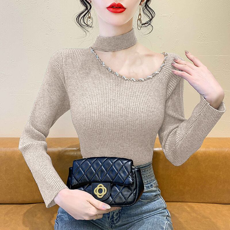 【tops】オフショルダーニットトップス　M27516