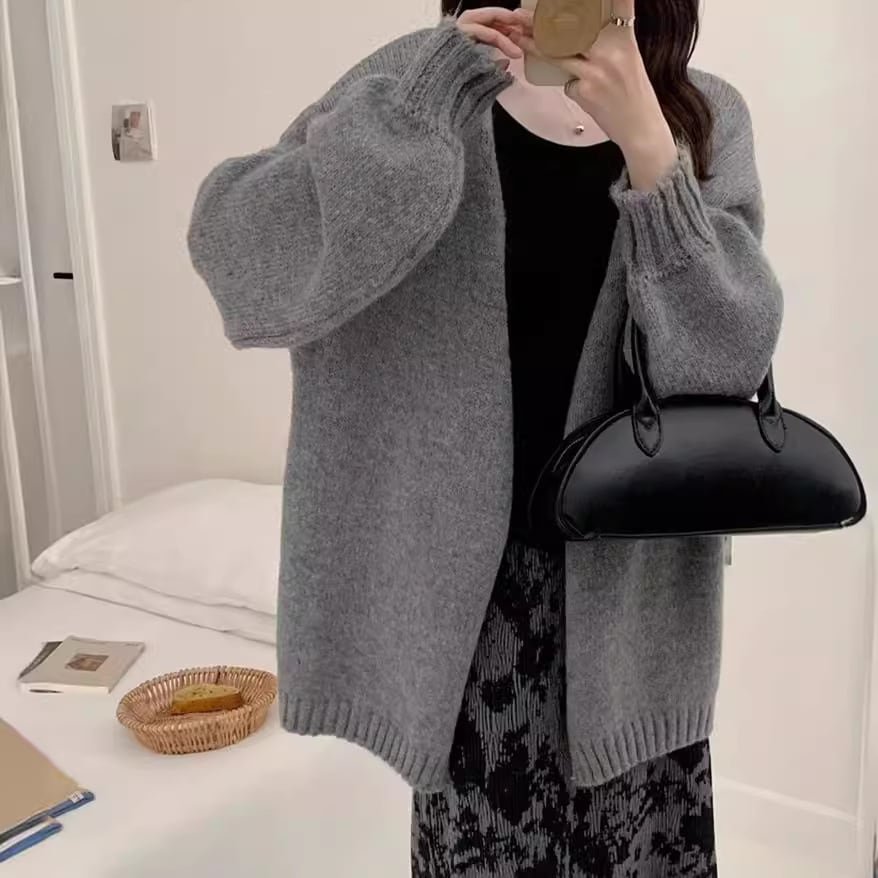 【outer】Vネックニットカーデ　M25910