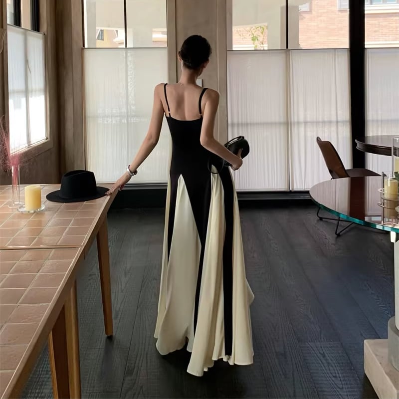 【dress】ロングキャミワンピース Q8394