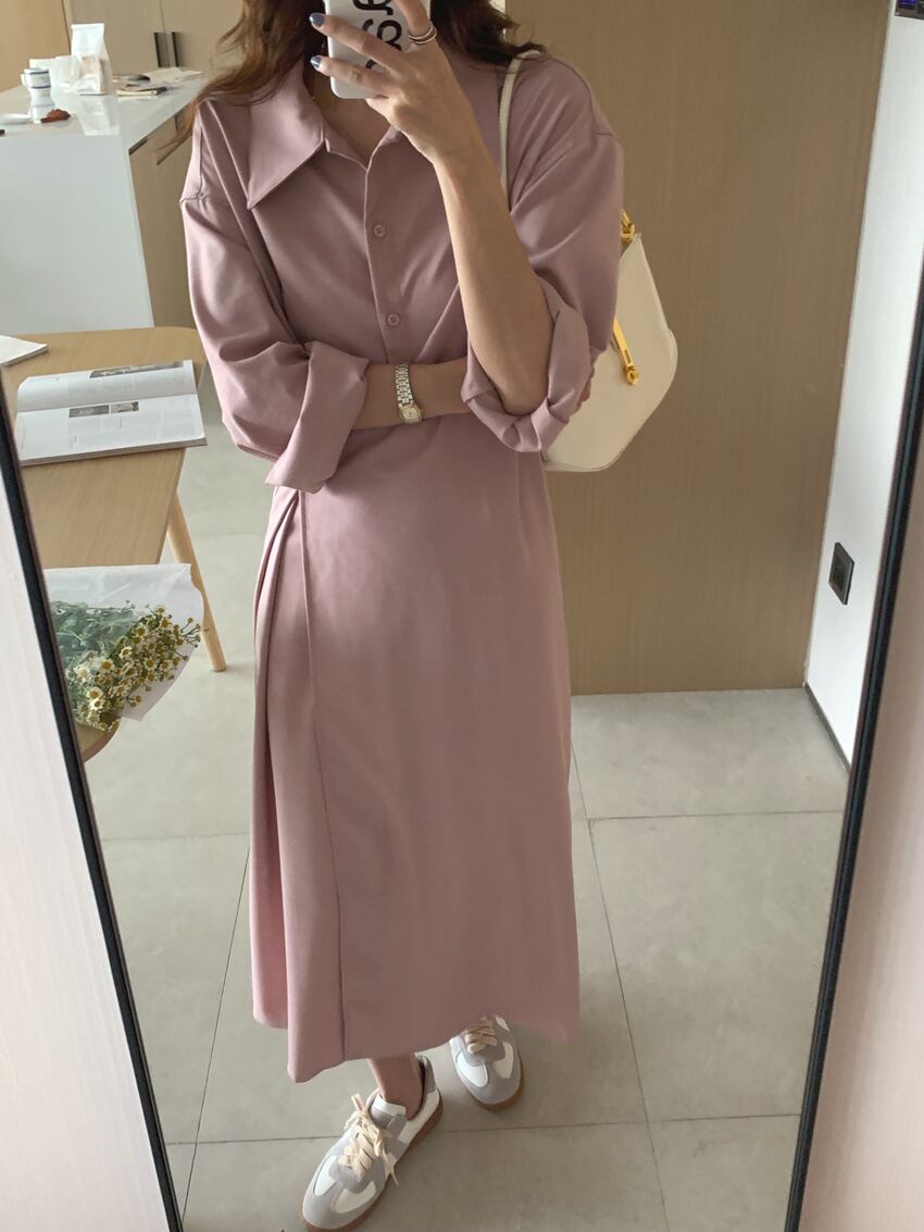 【dress】シャツワンピース　M18666