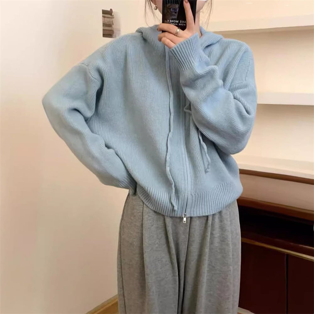 【outer】Wジップニットカーデ　M25963