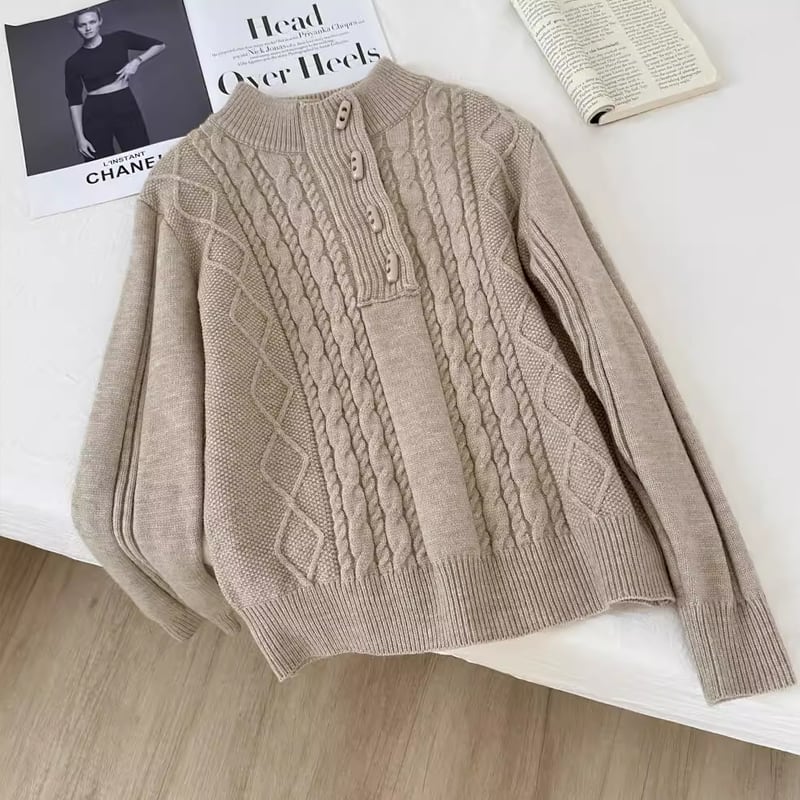【tops】ニットトップス Q7398