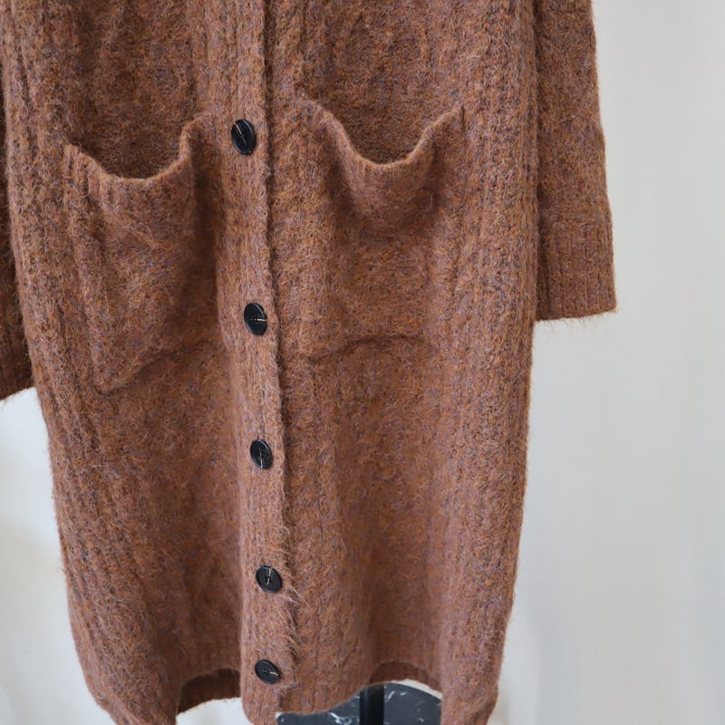 【outer】ロング丈ニットカーデ　M27038