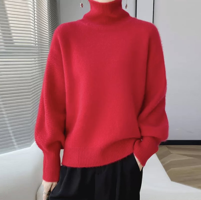 【tops】ハイネックニットセーター　M26231