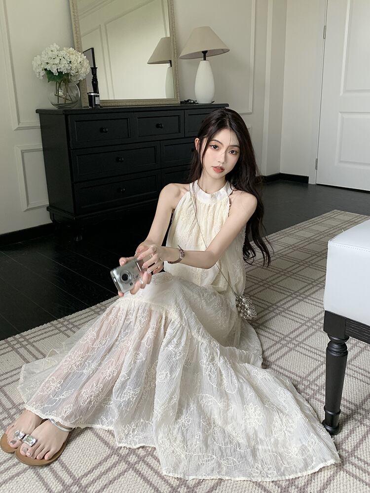 【dress】ホルターネックワンピース G20437