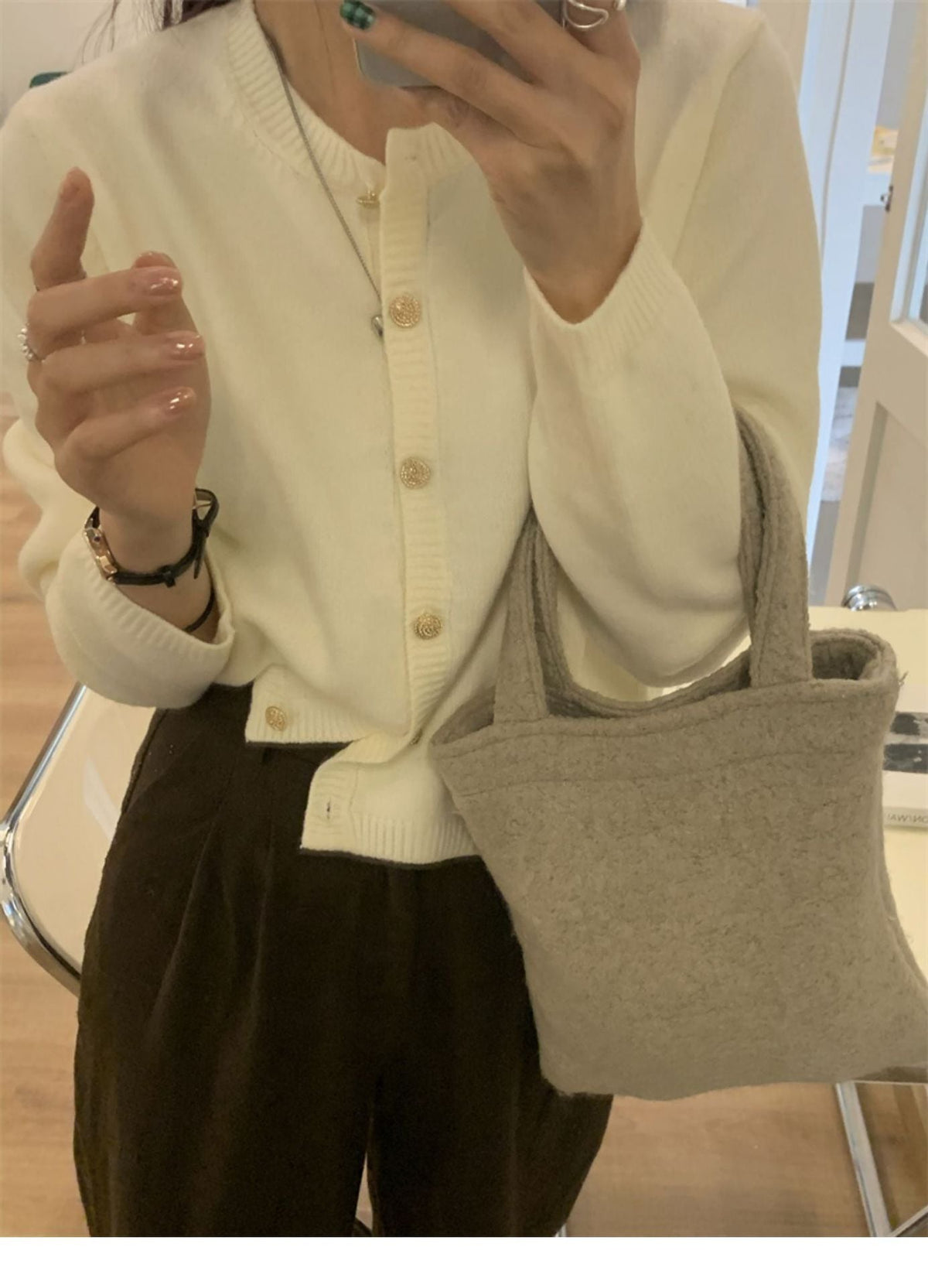 【outer】ニットカーデ　M27233