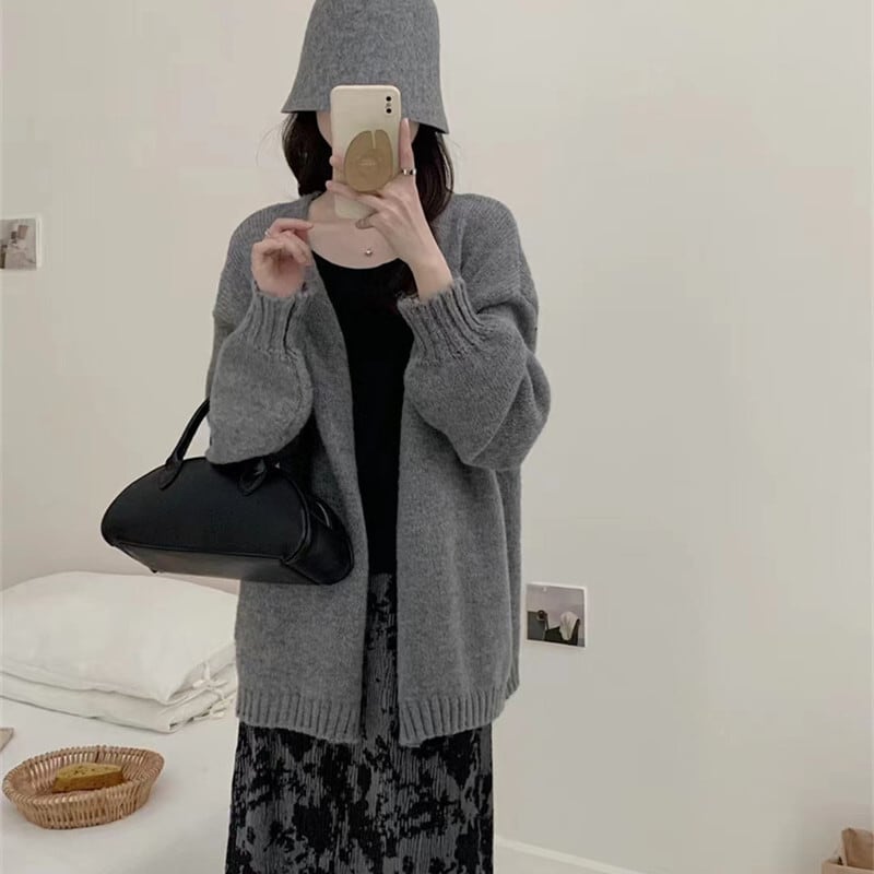 【outer】Vネックニットカーデ　M25910
