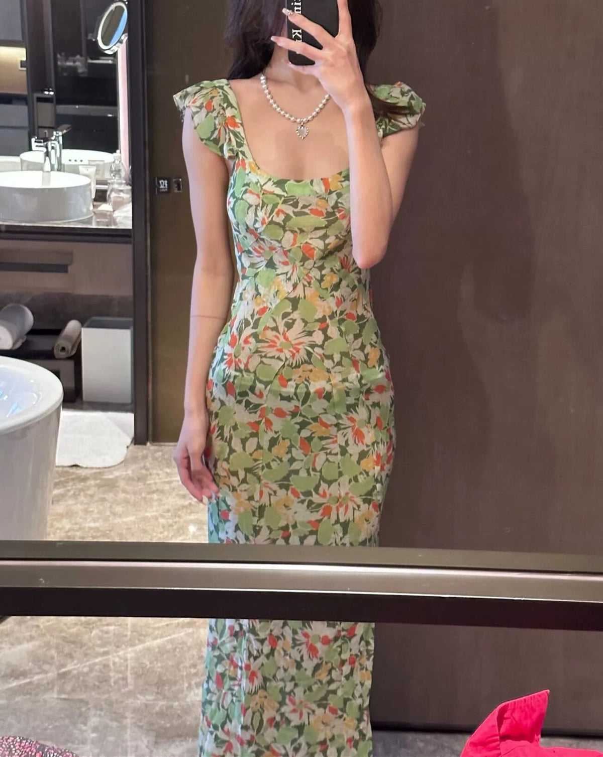 【dress】プリントワンピース　M24456