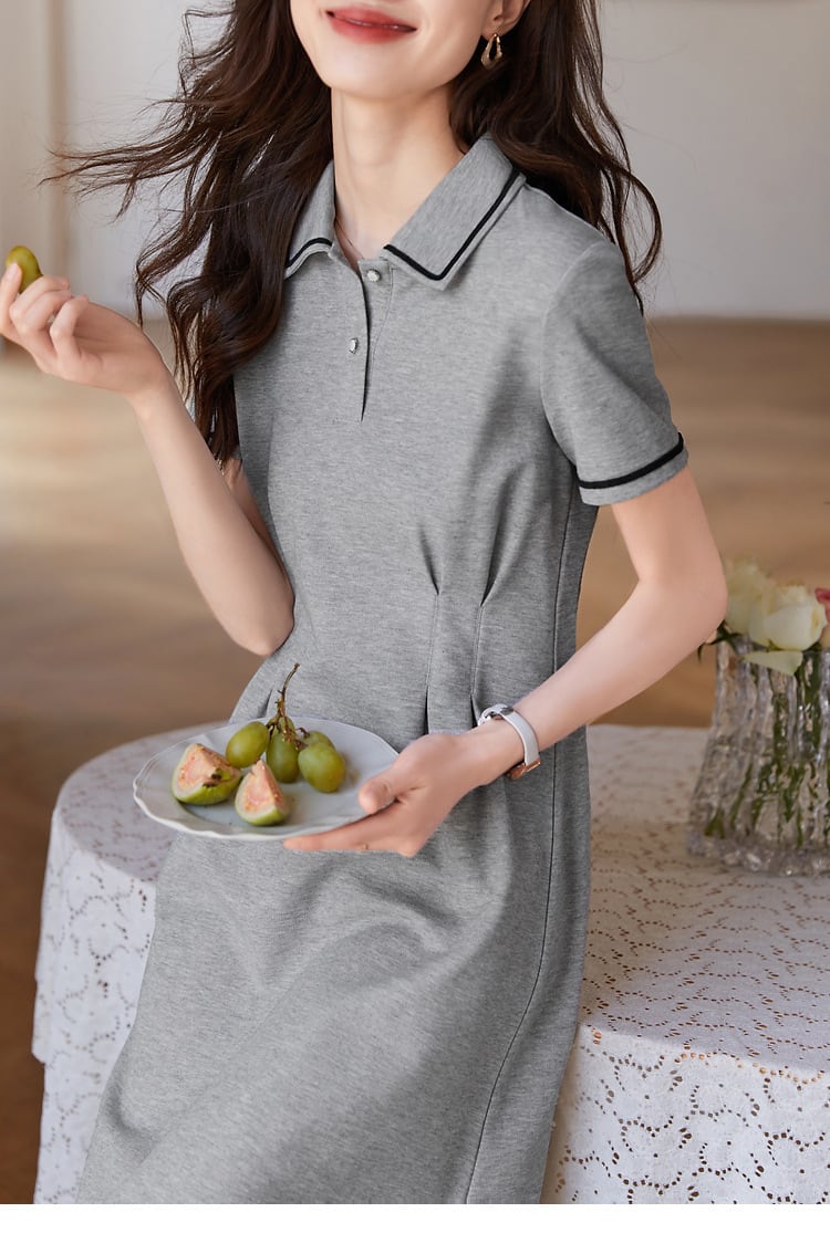 【dress】POLOネックワンピース G21543