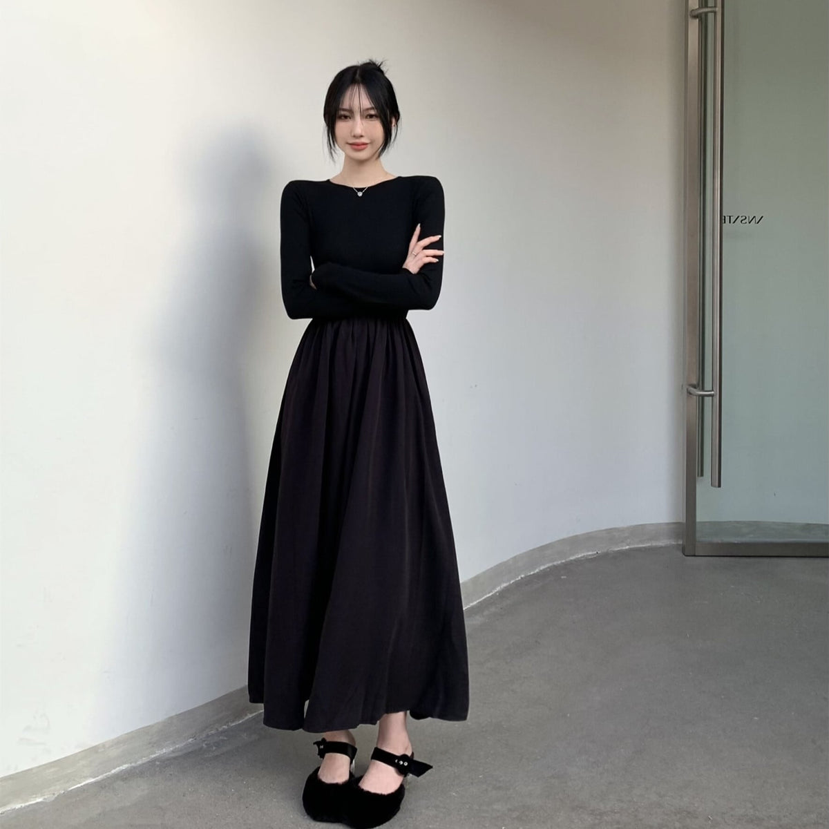 【dress】バックオーポンワンピース　M29711