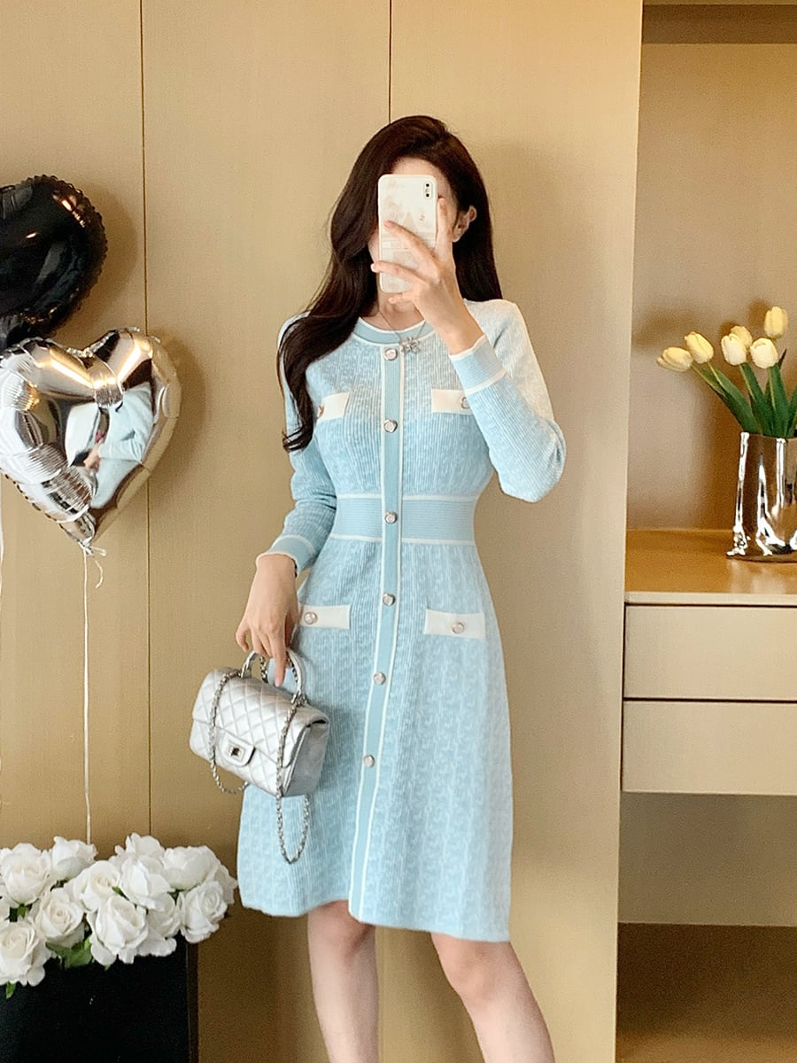 【dress】ニットワンピース　M28393