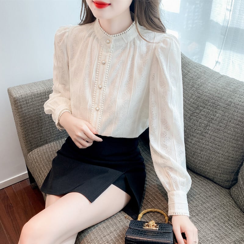【tops】レースシャツトップス　M25424