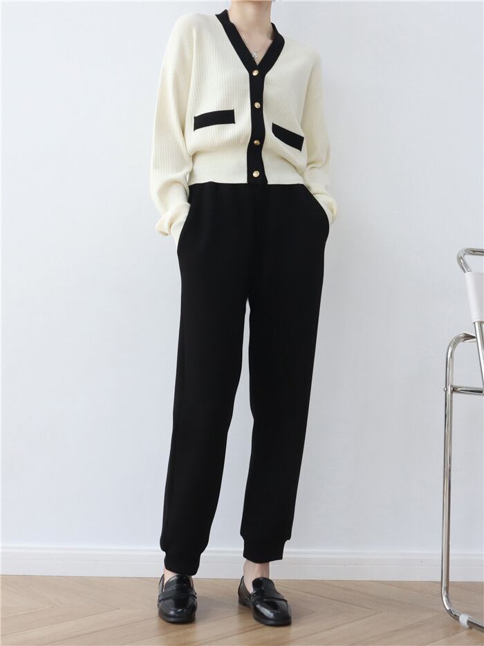 【outer】Vネックニットカーデ　M27234