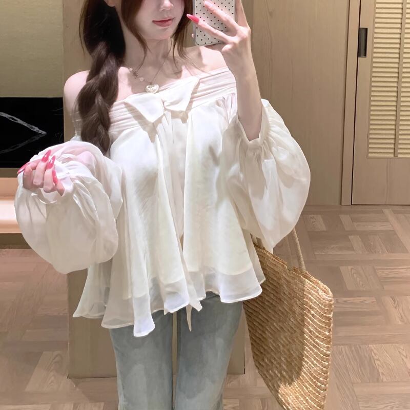 【tops】オフショルダーシフォントップス Q8367